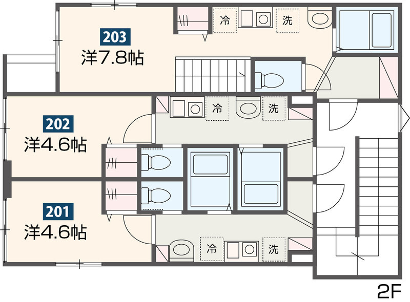杉並区高円寺南２丁目のアパートの間取り