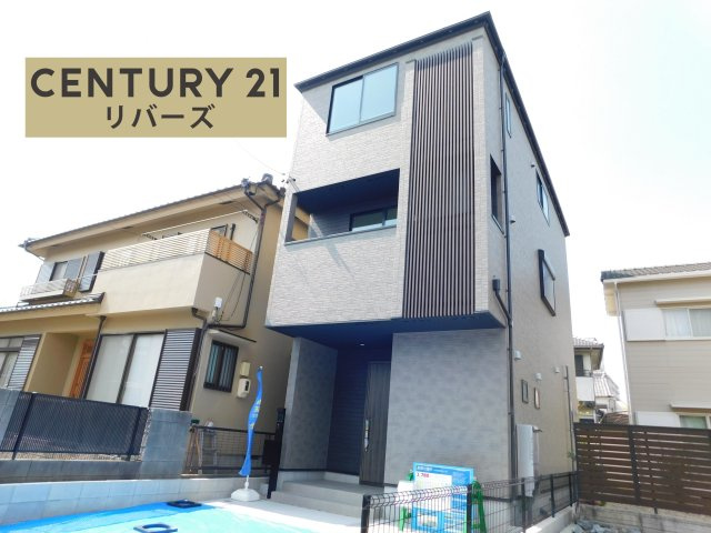 名古屋市中川区愛知町の新築一戸建の外観|☆１号棟☆　　新価格！！いつでも見学できます♪（お問合せ当日、平日、水曜、夜間でもＯＫ）　南向き、陽当たり良好！！　駐車並列２台ＯＫ　リビング２０．０帖♪　床暖房や食洗機など設備充実！　地盤保証２０年
