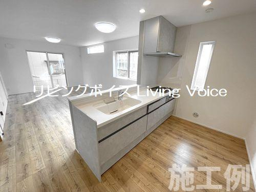 【仲介手数料０円】茅ヶ崎市浜竹Ⅱ　新築一戸建て　全3棟のキッチン|茅ヶ崎市浜竹Ⅱ　新築一戸建て　全3棟