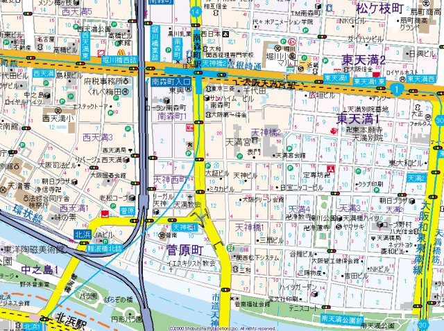 【地図】 | AD天神橋