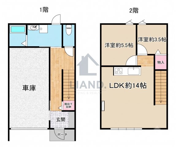 ONE GARAGE NAGAOKA　長丘小学校区の間取り|ONE GARAGE NAGAOKA