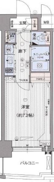 プレサンス中之島公園パークレジデンスの間取り