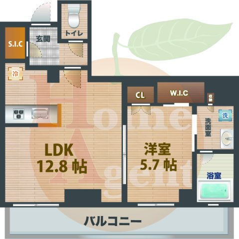 【間取り】 | ウエリスアーバン中野坂上 | 1LDKのお部屋です。