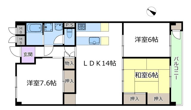 【間取り】 | 千里桃山台セントポリア | エイブルにて取扱い可能な住宅ローンは、全部で10種類以上！お客様にピッタリの住宅ローンを当社のFPよりご案内させて頂きます。住宅ローンのご相談だけでも、お気軽にご相談下さいませ。