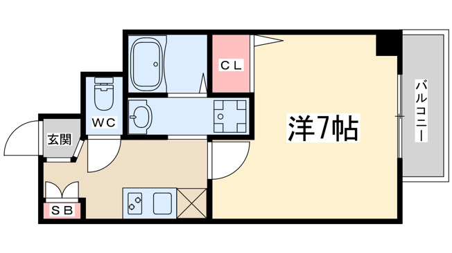 【間取り】 | ラ・ヴィ江坂イースト