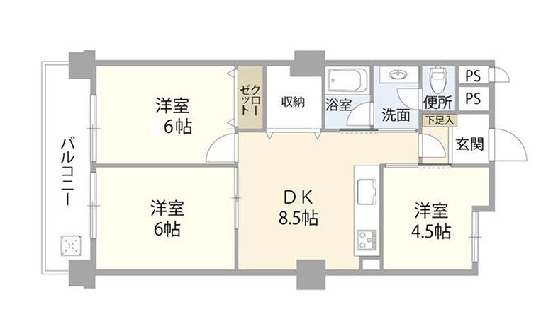マンションニュー松戸の間取り|ドキドキの新生活も、安心してスタート。ぴったりの住まいを見つけませんか？クランディアが一緒に住まい選びをサポートします‼　まずは、お気軽にお問合せください　＃クランディア