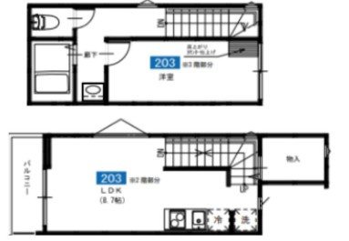 MELDIA鐘ヶ淵の間取り