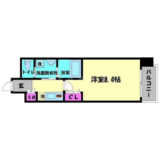 ウエンズ大阪城北の間取り