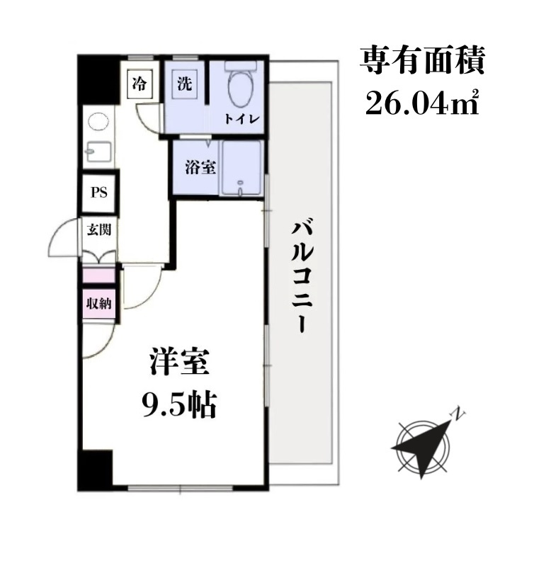 ロイヤルパレス旗の台の間取り