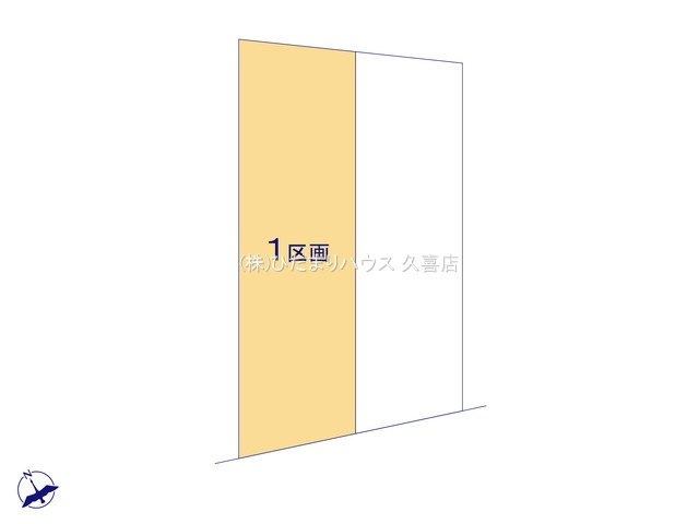 羽生市西４期　新築一戸建て　01　グラファーレの区画図|全2号棟