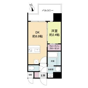 セレニテ難波ミラク弐番館の間取り