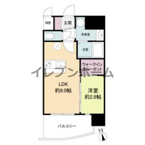 セレニテ難波ミラク弐番館の間取り