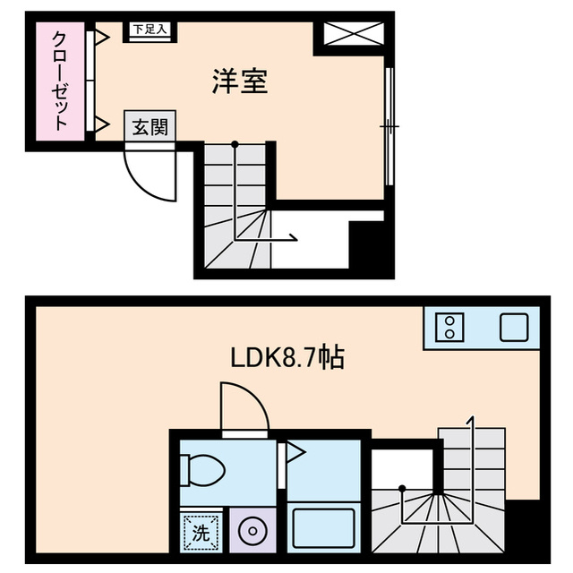 アムス早稲田（旧La Blancheur 早稲田）の間取り