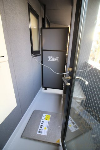 LuXe梅田西のバルコニー