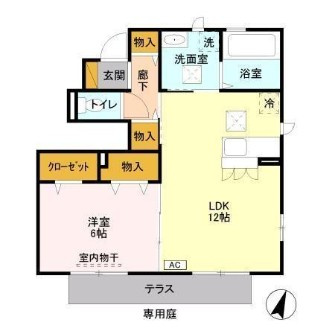 サニーモール　参番館の間取り