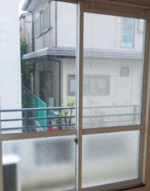 板橋区赤塚７丁目のアパートのバルコニー