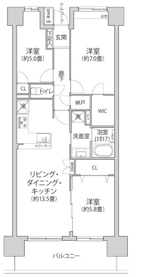 【間取り】 | フォレストパーク四季彩の丘C棟