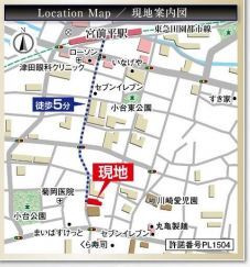 アーバンパーク宮前平ＷＥＳＴの地図