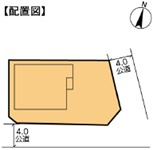 野田市山崎中古戸建　令和4年築の区画図|南東角地