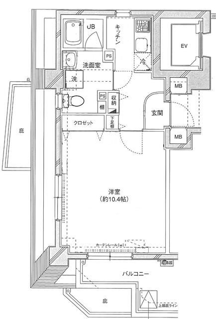 エルニシア上野Ｎｏｒｔｈｅａｓｔの間取り|間取りです。