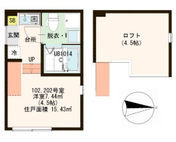 【間取り】 | ハーモニーテラス梅島