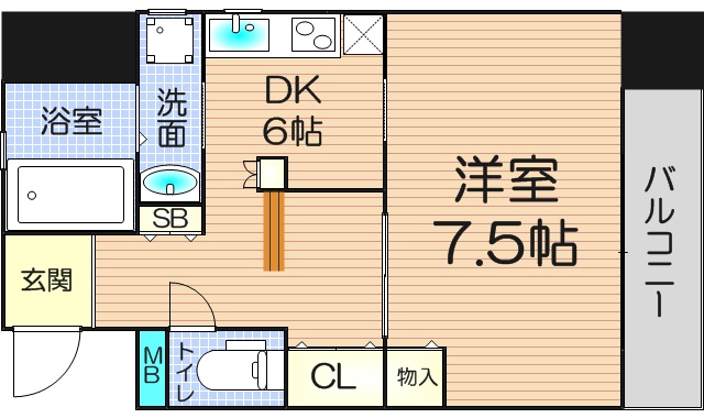 ラフィーネ天神の間取り