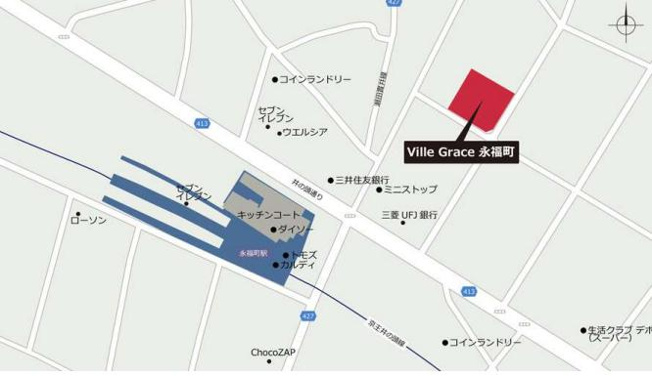 【地図】 | Ｖｉｌｌｅ　Ｇｒａｃｅ永福町