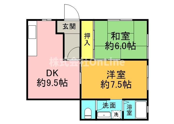 笑苑マンションの間取り