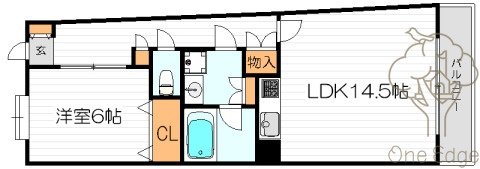 天神橋ハイムの間取り