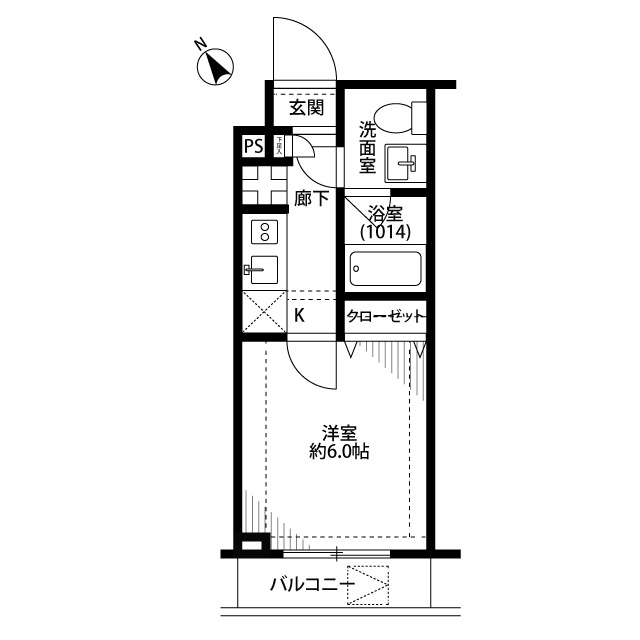 豊島区上池袋３丁目の賃貸マンションの間取り