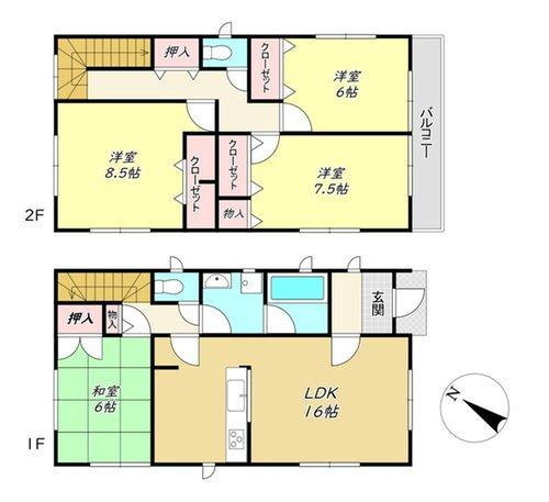 野洲市吉地の間取り