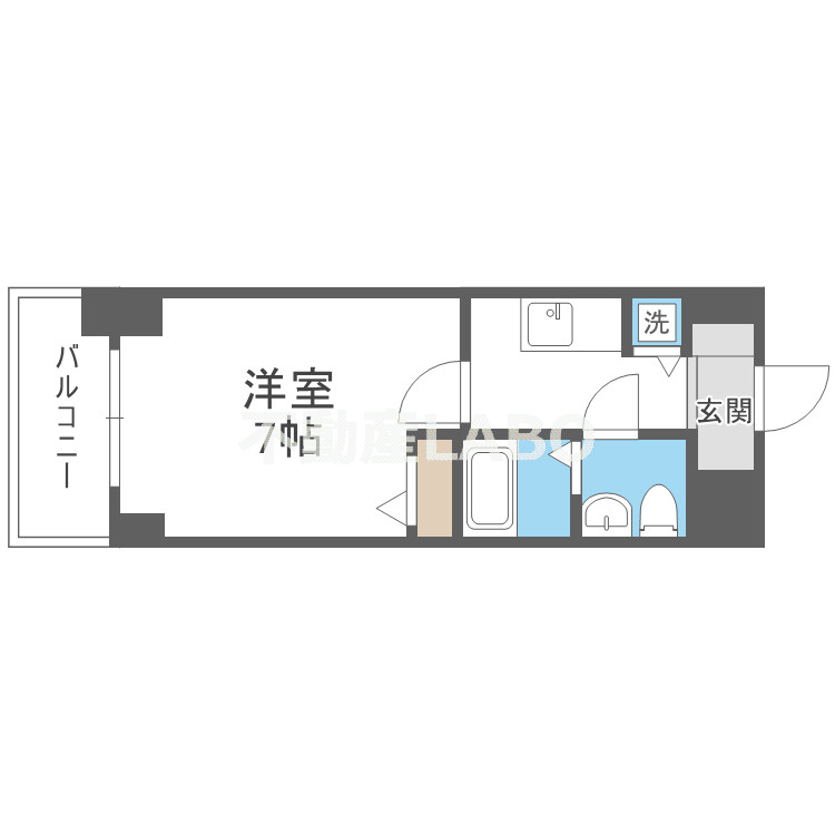 S-RESIDENCE難波Brillerの間取り