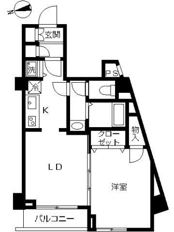 スカイコート蒲田第７の間取り