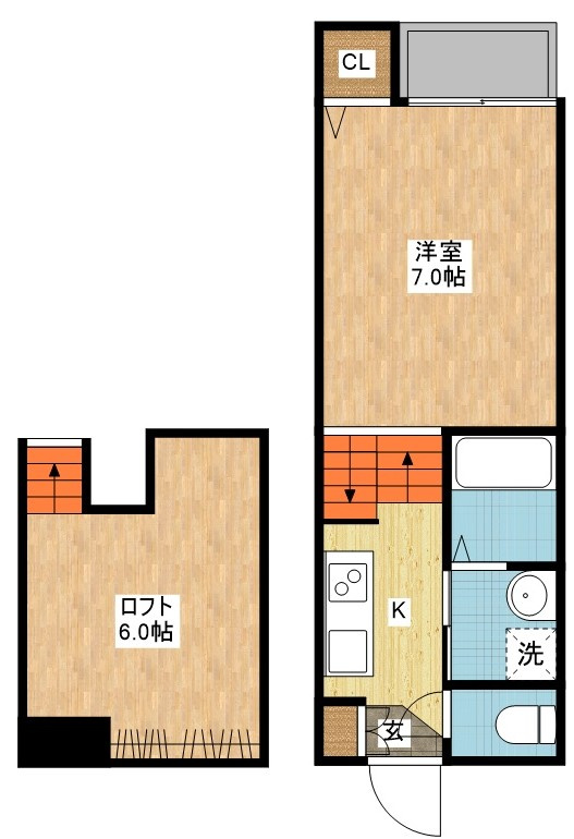 MODERN PALAZZO 喜々津Soleilの間取り