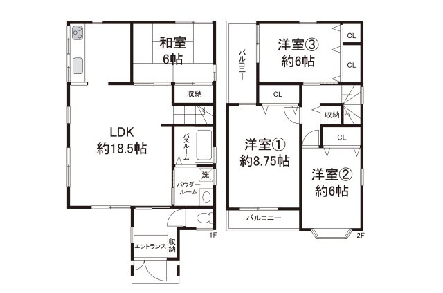 泉佐野市長滝の間取り|現状でのお引渡し。定額リフォームパック（オプション）利用可。詳細はお問合せください。