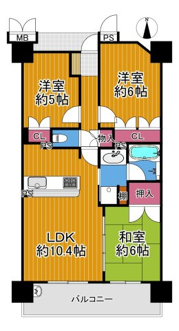 セントパークス平野公園の間取り