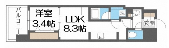 【間取り】 | アーバネックス本町Ⅱ