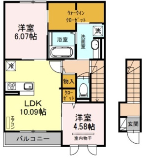 【間取り】 | プリムヴェール　弐十参番館 | 間取りです。