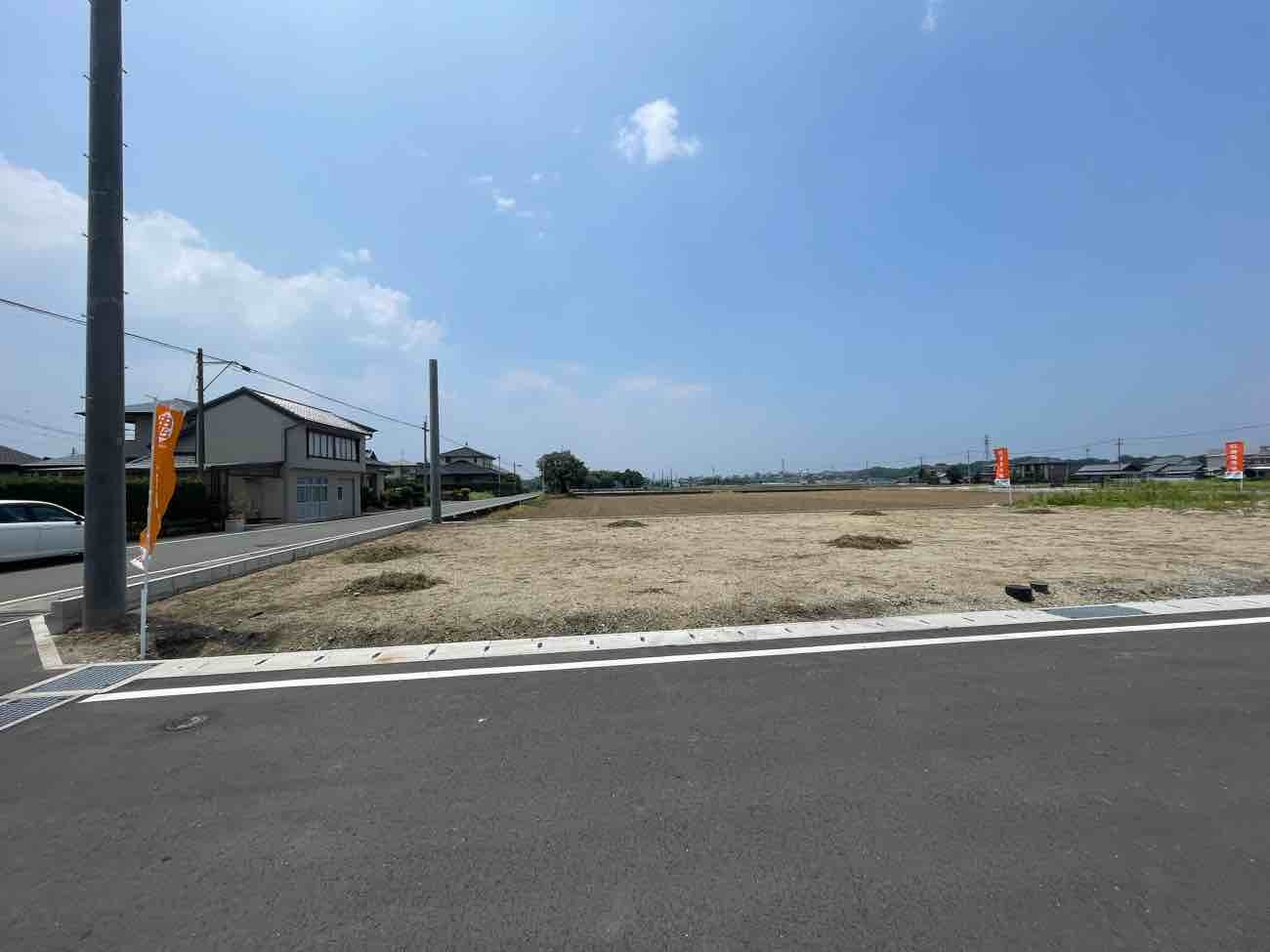 菊陽町久保田の前面道路含む現地写真|現地（2025年7月9日）撮影