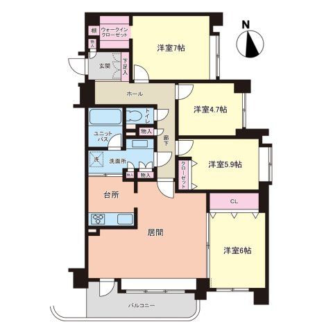 ライオンズマンション澄川中央の間取り
