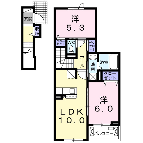 【間取り】 | ウィステリア壱 | 間取図