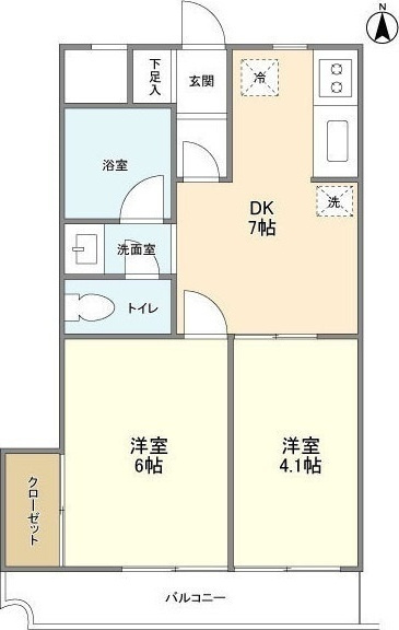 コスモスマンション東村山の間取り