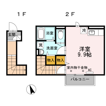 【間取り】 | グリーンヒル北八