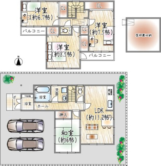 【間取り】 | 西小路3丁目 | 間取り