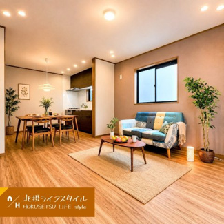 【居間・リビング】 | 西小路3丁目 | 家具設置AIイメージ図です