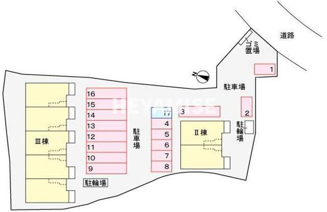 アンジェロⅢの駐車場
