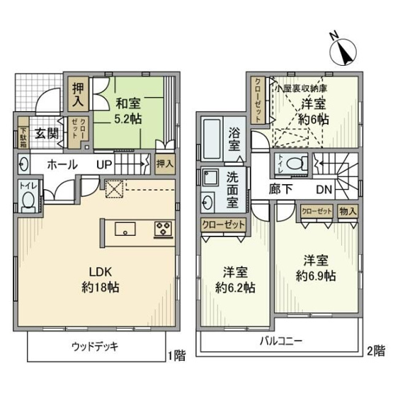 【間取り】 | 内藤戸建(ナイトウコダテ)