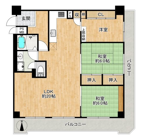 ロイヤルハイツ新大阪の間取り|◆希少・東南角住戸×ペット可×宅配BOX・オートロック完備×新大阪駅徒歩5分！
