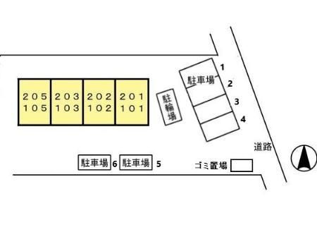 ラフィーネⅡの区画図