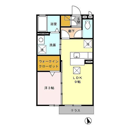 ラフィーネⅡの間取り